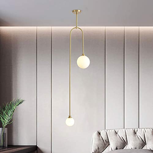 Lustre Tout Cuivre E27 : la solution pour sublimer un mur d'arrière-plan sombre - 6