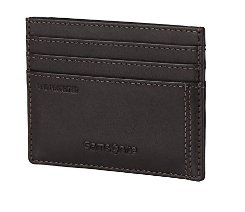 Protezione da RFID Samsonite Attack 2 SLG - Porta carte di credito, 10 cm, Marrone (Ebony Brown)