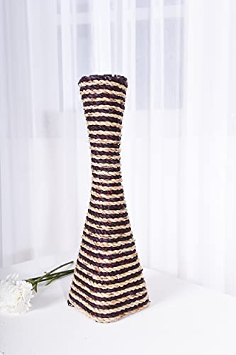 Image of Leewadee Decorative Vase 16 inches Water Hyacinth for Sideboard & Table