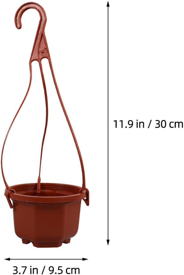 Yardwe 24sets Hanging Flower Pots Drainage Sturdy Indoor for Home Decor Versatile Plant Hanging Baskets for Office Room and Garden