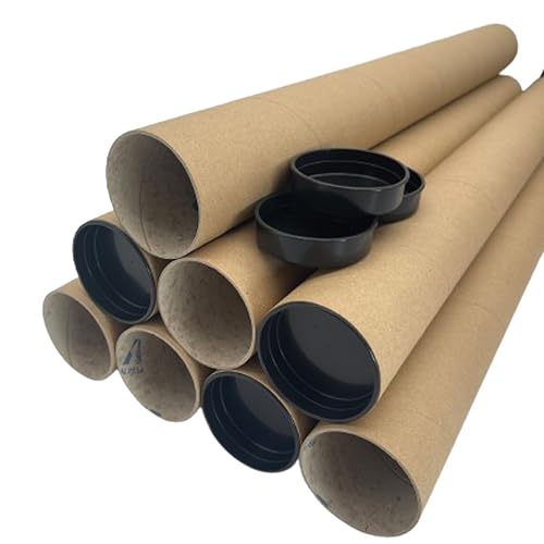 PATRONESMUJER PACK 8 TUBOS DE CARTÓN RECLICADO PARA ENVÍO CON TAPAS DE PLASTICO. (PACK 63CM X 60MM)