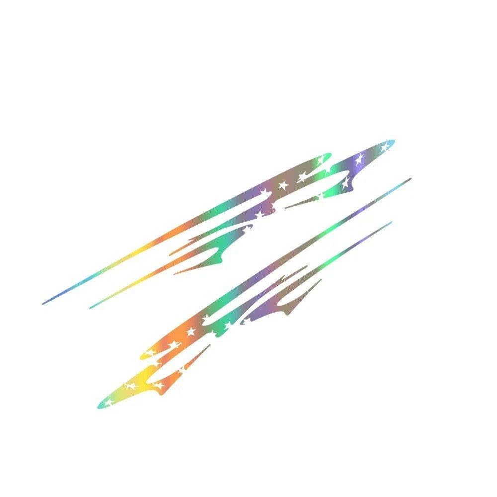 Car Universal Sticker Pickup Decal Decal(Colorful Laser,for Single Cab)