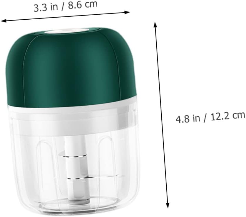 1Pc Electric Garlic Chopper Stainless Steel Masher for Garlic Ginger and Vegetables Mini Food Processor Kitchen Tool for Pureeing and Crushing