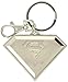 DC Colored Superman Logo Pewter Key Ring, Red