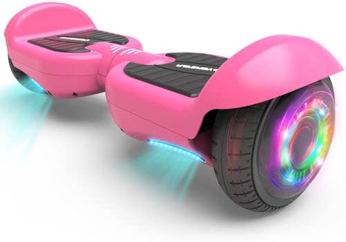 All-New HS 2.0v Bluetooth Hoverboard Matt Color Two-Wheel Self Balancing Flash Wheel Electric Scooter (Pink)