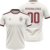 🇪🇸 Personalizable: añade nombre y dorsal para crear tu camiseta de aficionado única