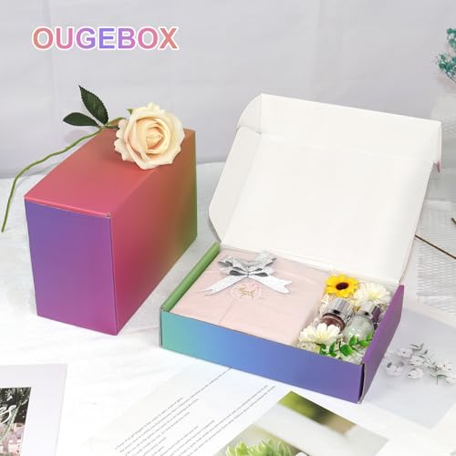 Cajas de envío pequeñas de cartón ondulado automontables con base cuadrada 7