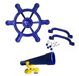 Loggyland Zubehörset für Spielturm Lenkrad + Fernrohr + 2 Handgriffe Sparset Zubehör Set grün