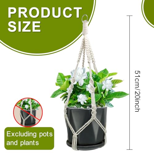Rimoev 2 Pack Macrame Plant Hangers thumb #1