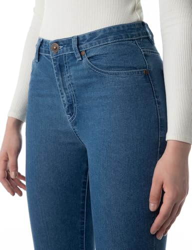 Image of INKD Women's Flared Bootcut Jeans - High-Rise | Enzyme Wash | Classic 5 Pocket Styling | Jeans for Women (Available in Plus Sizes)