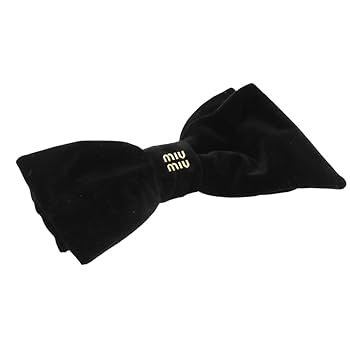 miumiu黒リボン Amazon.co.jp: [ミュウミュウ] ヘアクリップ バレッタ ヘア