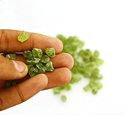 Gempires Natural Green Peridot Gemstones For Jewelry Making, Assorted Loose Stones, August Birthstone, Bulk Gemstones And Crystals (Peridot 50 Carat) #TOP2