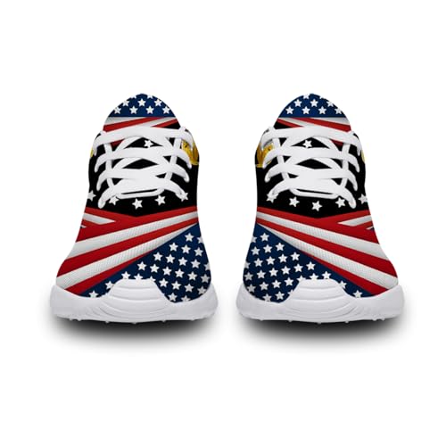 Women's Men's American Flag Shoes Running Tennis Shoes 4th of July Sneakers3
