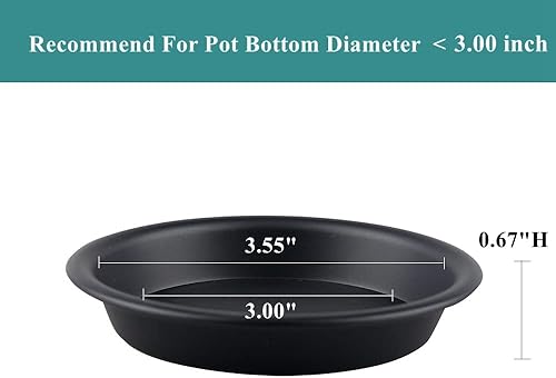 Miniatura 2 de BangQiao Platillo de plástico redondo para maceta