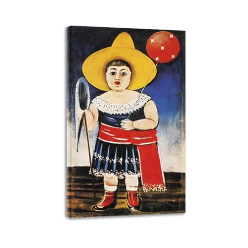 Toile Niko Pirosmani encadrée 40x65 cm pour habiller un mur vide