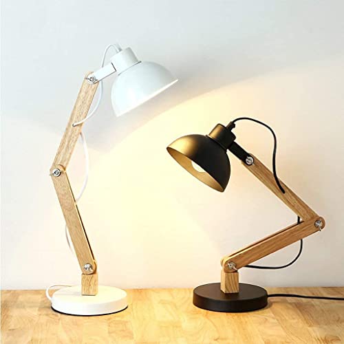 Lampe de bureau LED en bois massif pliable style nordique épuré - 3