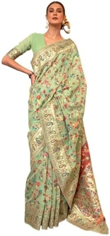 SWORNOF Women's S Kanjivaram Banarasi Silk Saree Kanchipuram Patola Saree