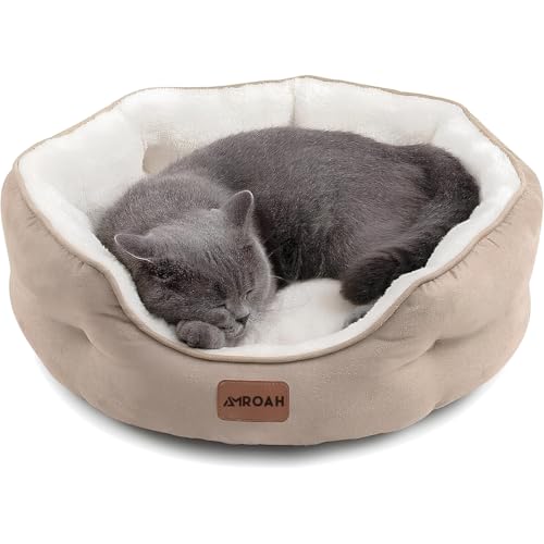 AMROAH Pet Bed Orthopedic Sofa Ultra Comfortable Nonskid Non-Slip Resistant Bottom Washable Calming Pet Mattress Couch Bedding for Cat Medium Small Dog Puppy Kitten 51 * 48 * 15 CM