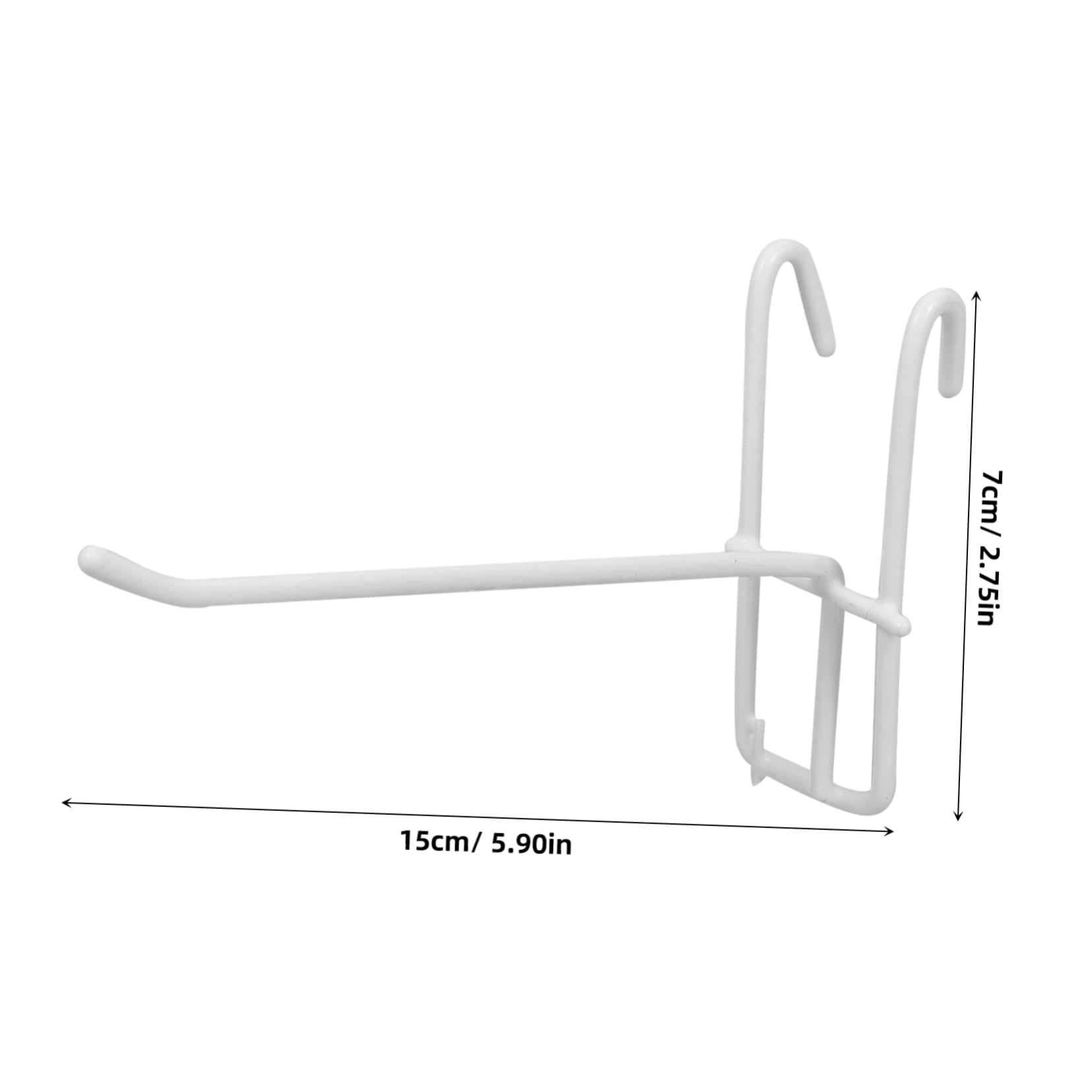 Mipcase Iron Hooks Grid Wall 10pcs Slatwall Hooks Picture Hangers for Drywall Wall Decor