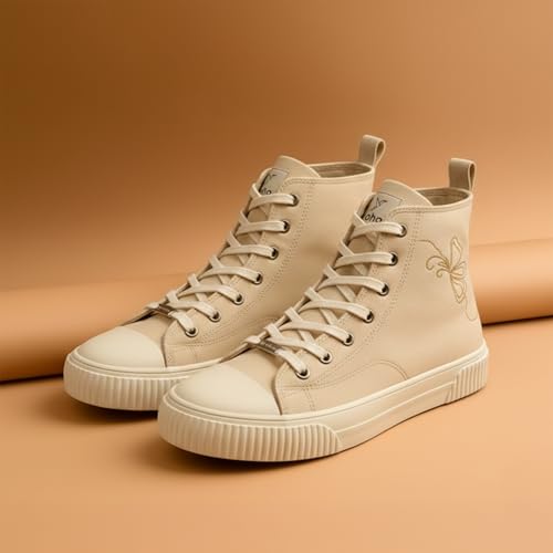 Image of YOHO Canvas CZ Sneakers for Women | Lightweight Casual Shoes | Everyday Comfort, Breathable Fit, Durable Grip Sole, Versatile Slip-On or Lace-Up Style, Trendy
