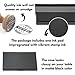 Ink Pad for Rubber Stamps, Stamp Pad for Clear Impression Stamping, Quality Felt Pad Black Ink, Red Ink, Blue Ink (Black, M (2.7 * 4.3))