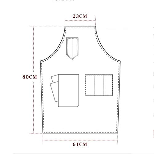 KüChenschüRze Damen Papas Denim Schürze (Farbe : 5, Größe : OneSize)