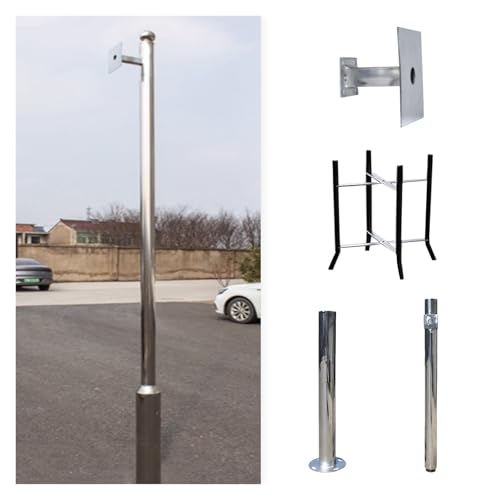 Support de caméra de sécurité sur poteau extérieur antirouille H-200 cm