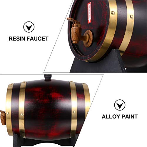 Yardwe 3L Barril de Uísque Dispenser Balde de Vinho Balde de Vinho Não Leakfor Servir E Entreter Tab