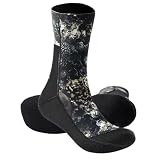 ATEUXOL Socks Escarpín 1 par de calcetines buceo mantener el calor camuflaje antideslizante(L(41-42))