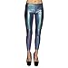 Boland Mermaid L/XL stretch 51030 – Leggings motif écailles de sirène, confortable, monde sous-marin, fête à thème, carnaval, Femme, 10235881, multicolore, Taille unique