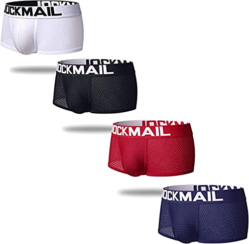 JOCKMAIL Mesh Low Waist Men Underwear Boxers Men Panties Male Underpants Men boxer short