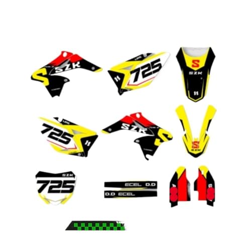 Autocollants RMZ250 de qualité supérieure pour habillage et graphiques RM-Z 250
