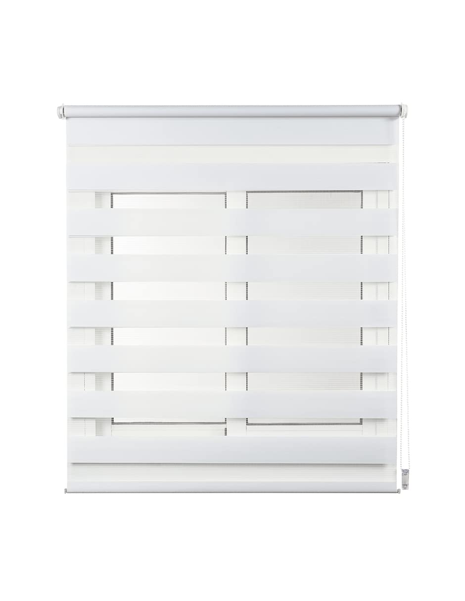 Stor Planet - Clip&Fix Rollo für Nacht und Tag Weiß Stor Planet 120 (B) x 180 (H) cm