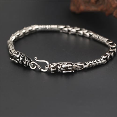 Règle de Précision Antidérapante Argent Échelle de Dragon pour Hommes