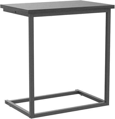 Miniatura 28 de Pipishell Mesa auxiliar en forma de C de 27 pulgadas de alto, mesa auxiliar para sofá deslizable inferior, mesa auxiliar para sofá para sala de