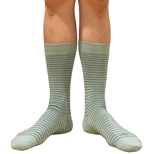 Sage Green Groomsmen Socks - Stylish Men's Dress Socks Gift4