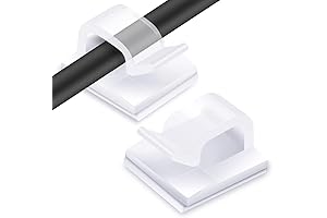 KGROTE Outdoor Wire Clips, Pack of 60 Adhesive Cable Hooks for String...