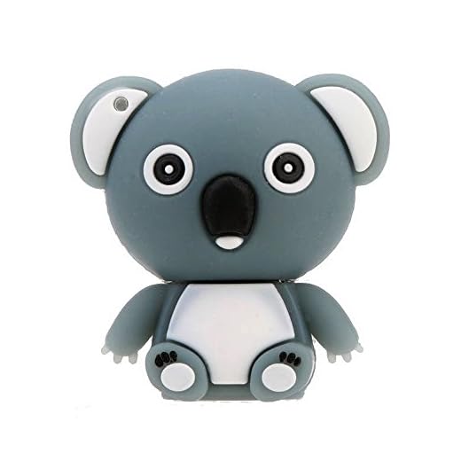 SODIAL(R) Tenga Shaped USB 2.0 Flash Disk Conducir almacenamiento Memory Stick Pulgar Pen Drive Mini Dibujos Animados Animal Gris 16GB