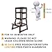 SDADI Kids Kitchen Step Stool Holds up to 150 Pounds with Safety Rail, Wide Platform Design, 4 Anti Slip Strips for 18 to 36 Months Old, Espresso