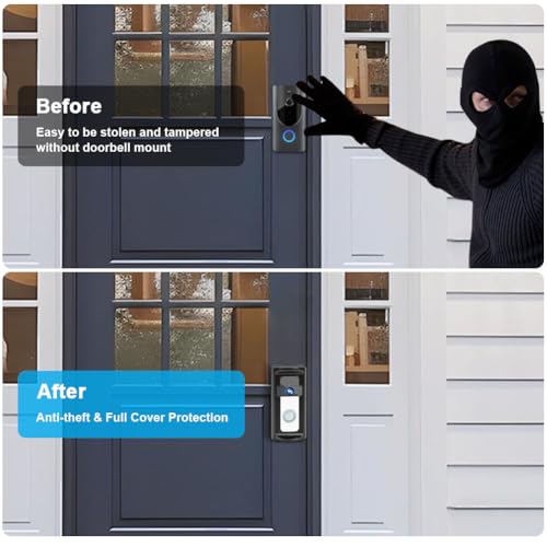 AMFUN Adjustable 0 to 360 Degree Doorbell Angle Mount for Video Doorbell（1/2/3/3Plus/4/pro 2), Replacement Angle Adjustment Mounting Bracket Wedge Kit - Image 4