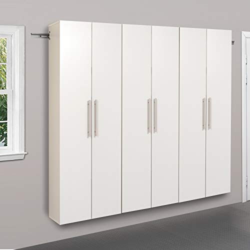 Image of Prepac HangUps 24 inch Large Garage Cabinet, Bathroom Cabinet Wall Mount, Ideal for Garage, Kitchen and Laundry Organization 24 inch W x 72 inch H x 12 inch D, White