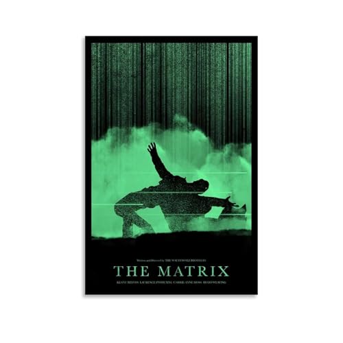 HAUEWB4HEWY The Matrix Póster estético de lona para pared, pinturas de arte moderno para salas de estar, 30 x 45 cm, estilo sin marco