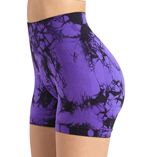 Image of GILLYA Workout Shorts for Women 3.6 Inch Scrunch Butt Lifting High Waist Seamless Biker Shorts for Running Gym Yoga