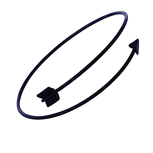 Image of Arrow Bangle Adjustable Wire Wrapped Bracelet Simple Style