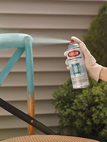 Image of Krylon CHALKY FINISH 12 Oz. Ultra Matte Chalk Spray Paint, Colonial Ivory - 1 Each