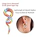 YOFANST 2pcs Glass Ear Tapers Plugs Handmade Spiral Gauges Piercing Jewelry, Candy Twist 00G