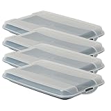 Photo Gallery novaliv set di 4 contenitori per salumi di alta qualità, con coperchio trasparente, per salsicce e formaggio, dimensioni 25 x 17 x 3 cm, per frigorifero, per piatti e panini Photo Gallery novaliv set di 4 contenitori per salumi di alta qualità, con coperchio trasparente, per salsicce e formaggio, dimensioni 25 x 17 x 3 cm, per frigorifero, per piatti e panini