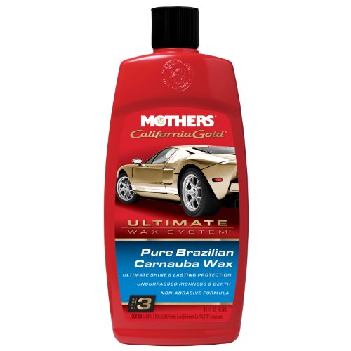 Mothers 05750-6 California Gold Pure Brazilian Carnauba Liquid Wax (Ultimate Wax System, Step 3) - 16 oz., (Pack of 6)