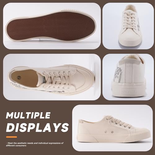 Women's Canvas Sneakers–Low Top Casual Fashion Sneaker|Lightweight Breathable Women's Shoes for Walking & Everyday Wear|Tennis Shoes for Daily Wear2