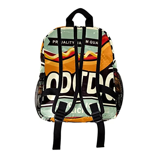 Sac à dos pour garçons et enfants stylé rétro Hotodogs petit format
